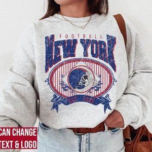 New York Football Sweatshirt , New York Football shirt , Vintage Style New York